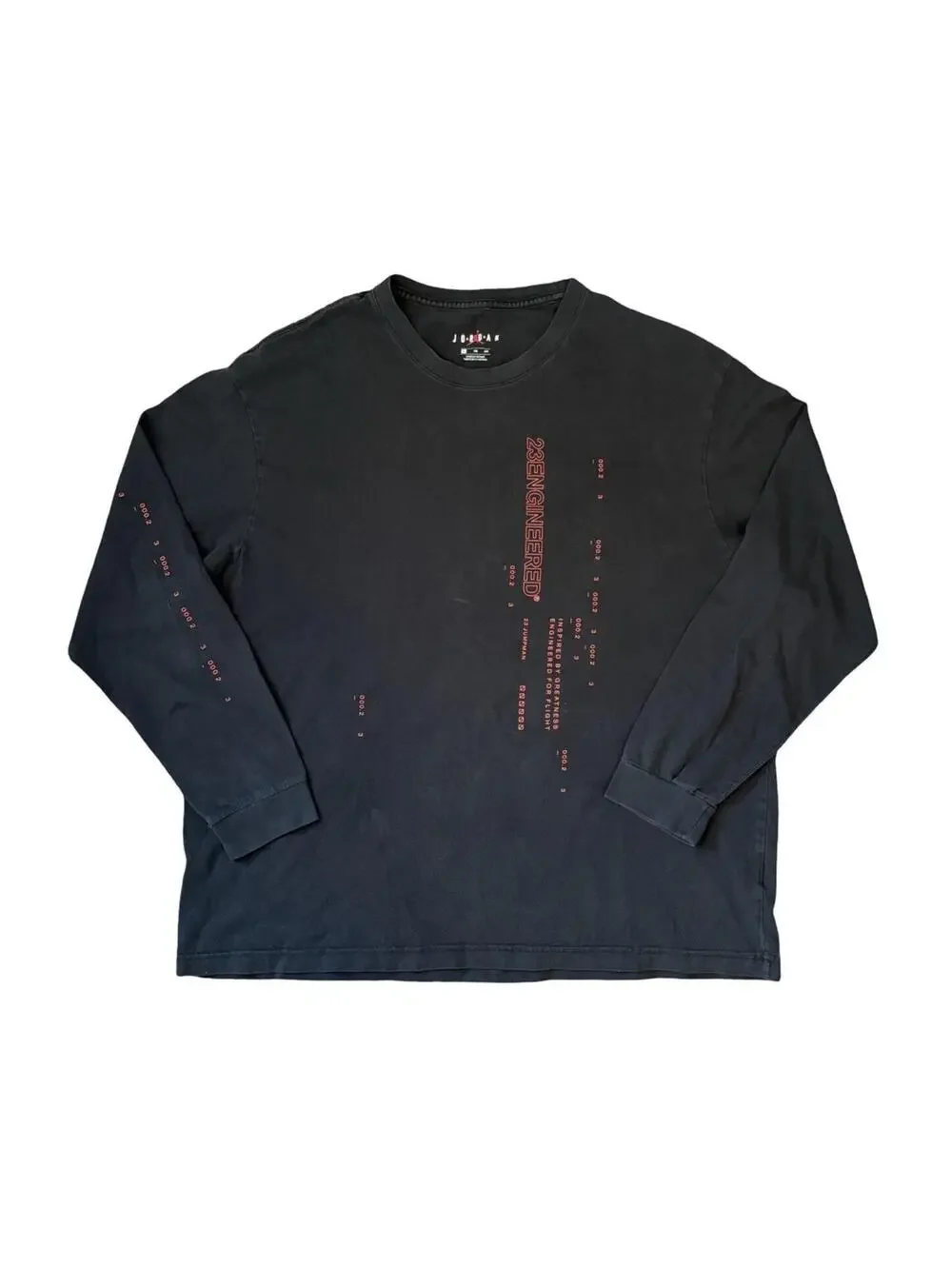 Air Jordan 23 Engineered Men's Size XL Long Sleeve T-Shirt Black CD5505-010